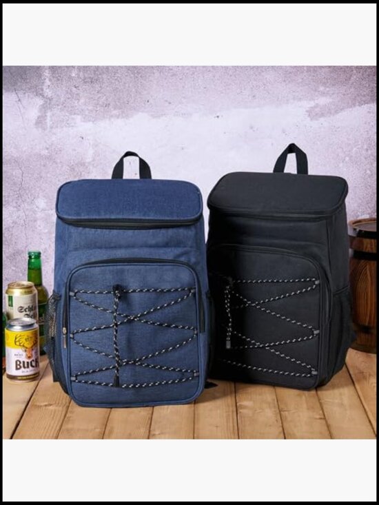 Insulated Cooler Backpack Leakproof Large Capacity 30 Cans Travel Hiking Camping main image 5